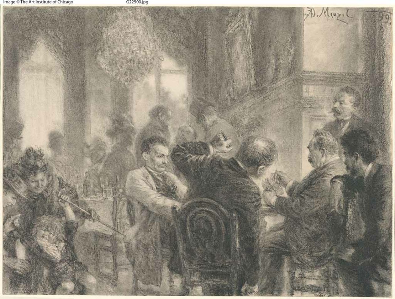 Das Kartenspiel von Adolph Menzel