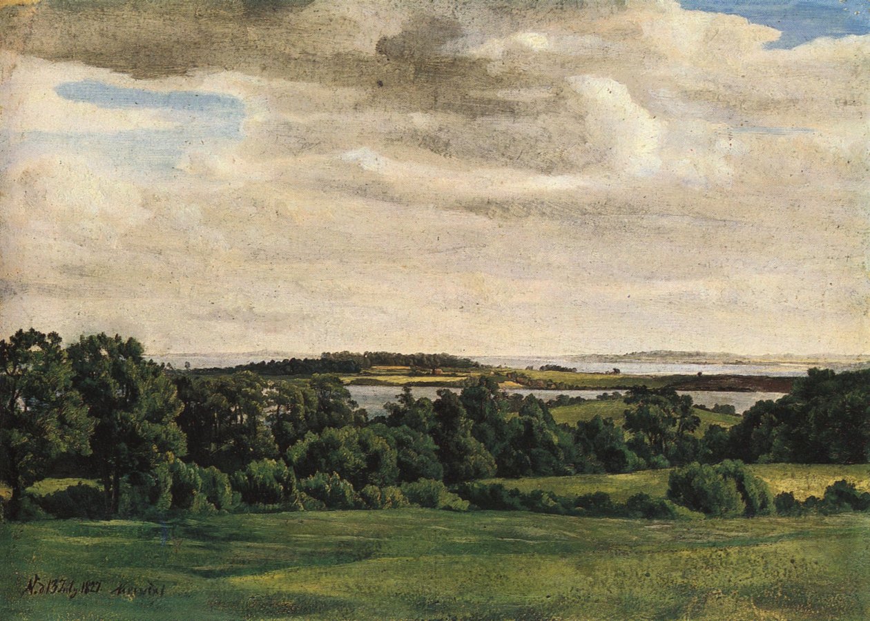 Holsteinische Landschaft von Adolph Friedrich Vollmer
