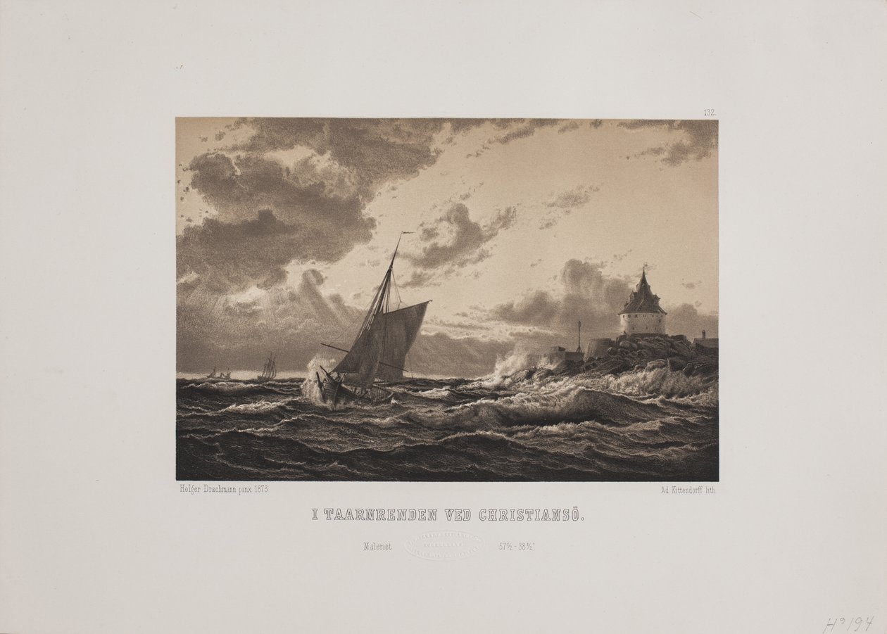 In der Turmrinne bei Christiansø von Johan Adolph Kittendorff