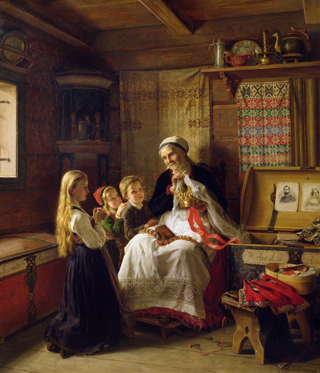 Großmutters Hochzeitskrone von Adolph Tidemand