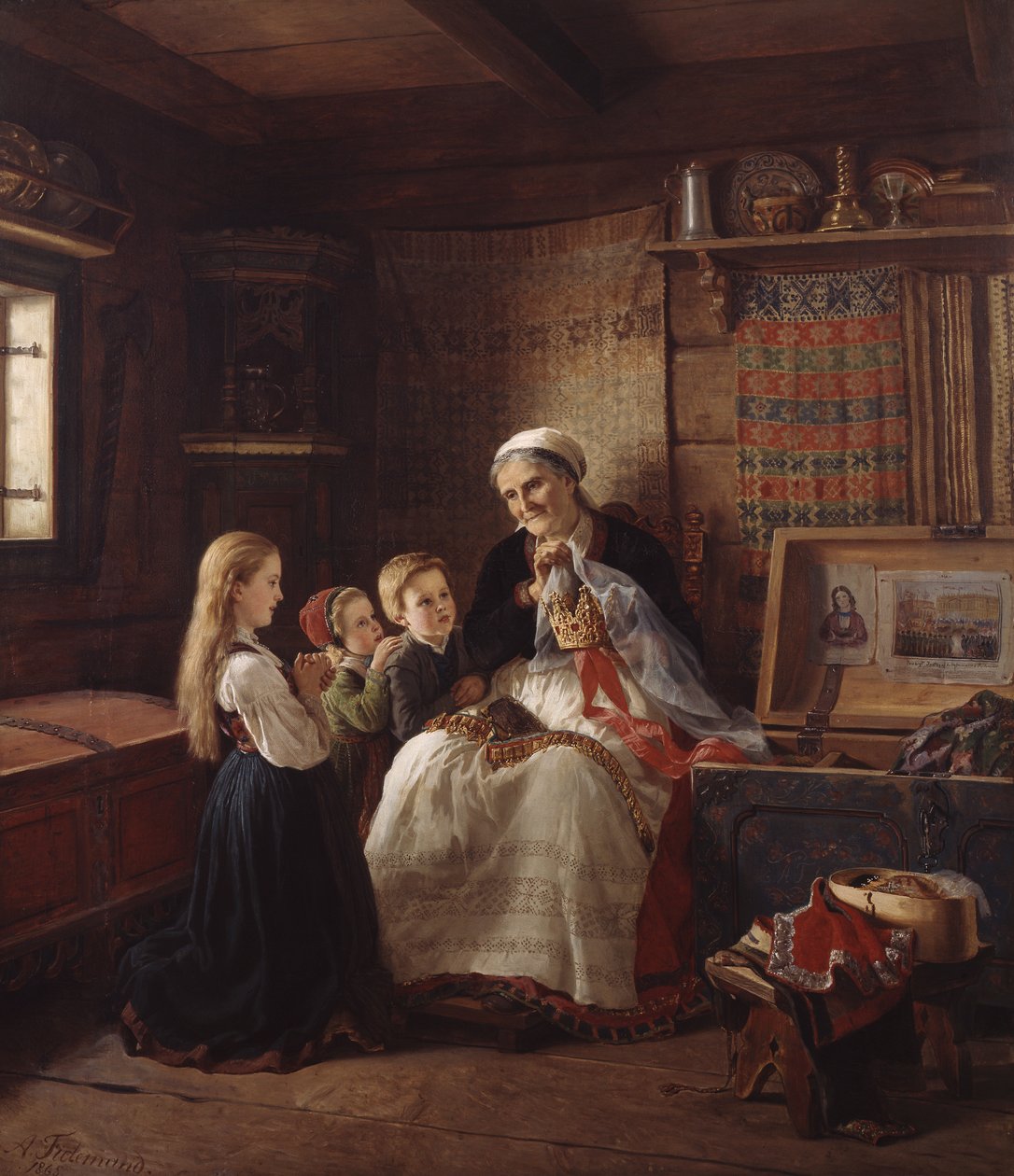 Großmutters Hochzeitskrone von Adolph Tidemand