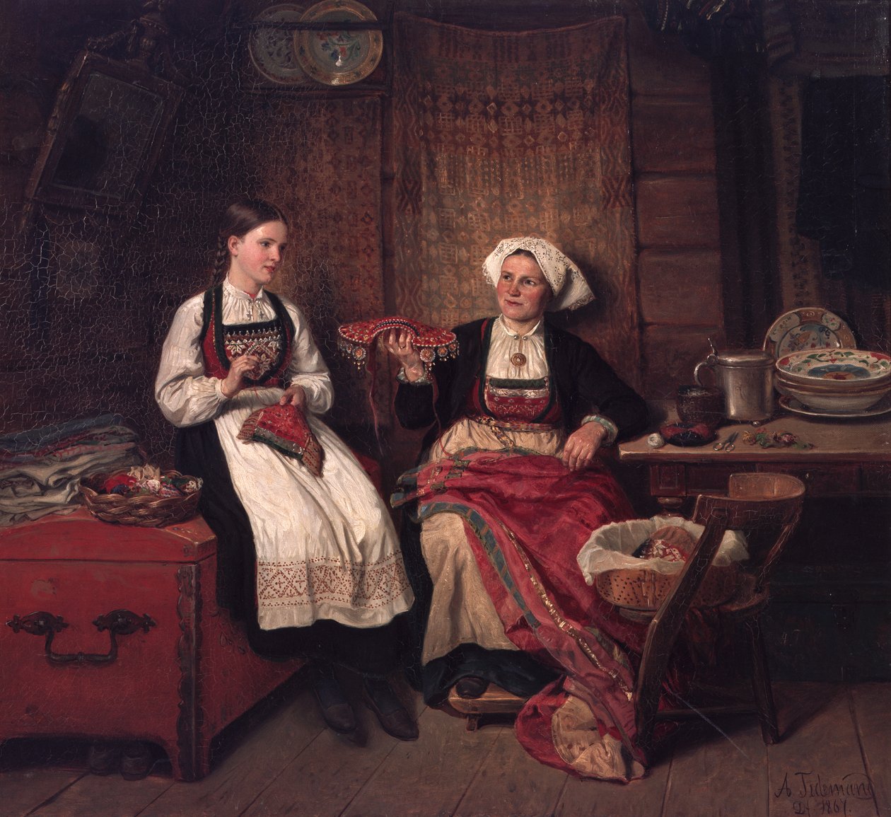 Großmutters Hochzeitskrone von Adolph Tidemand
