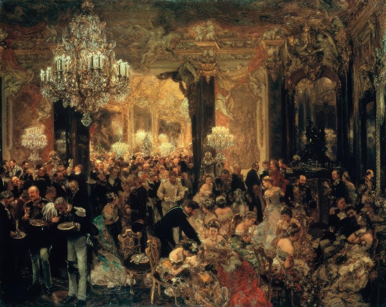 Das Ballsouper von Adolph Menzel