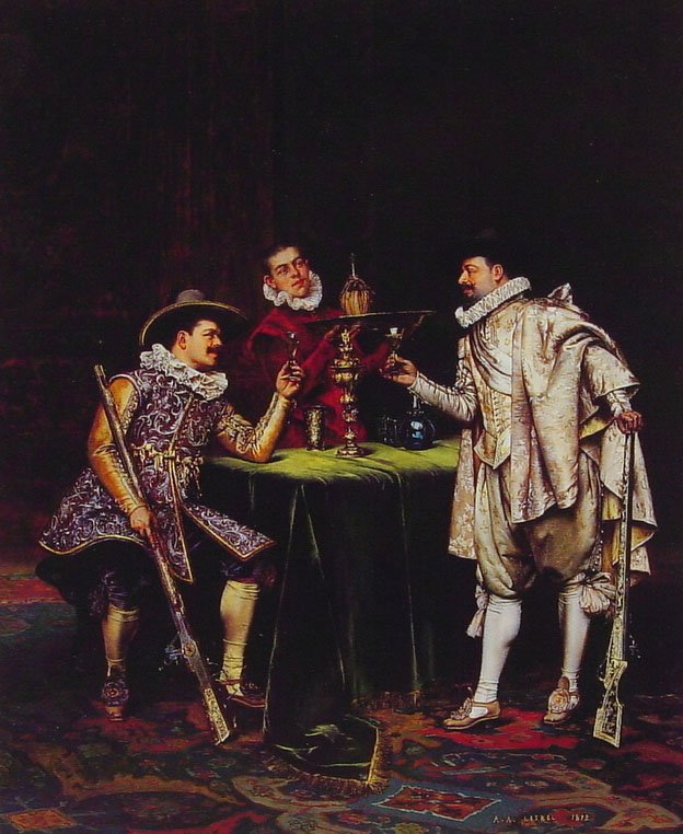 Der Toast von Adolphe Alexandre Lesrel