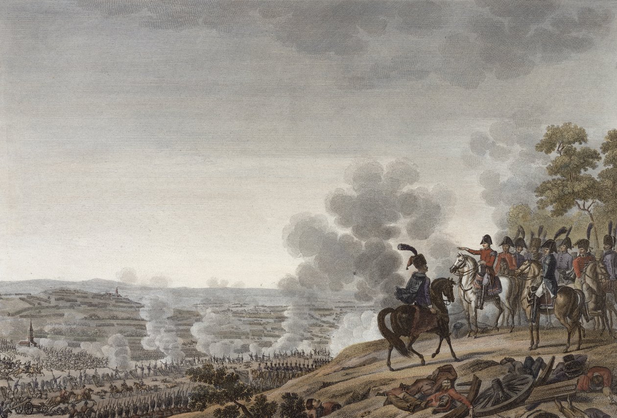 Die Schlacht von der Moskva, 7. September 1812, graviert von Jacques Couche von Adolphe Roehn