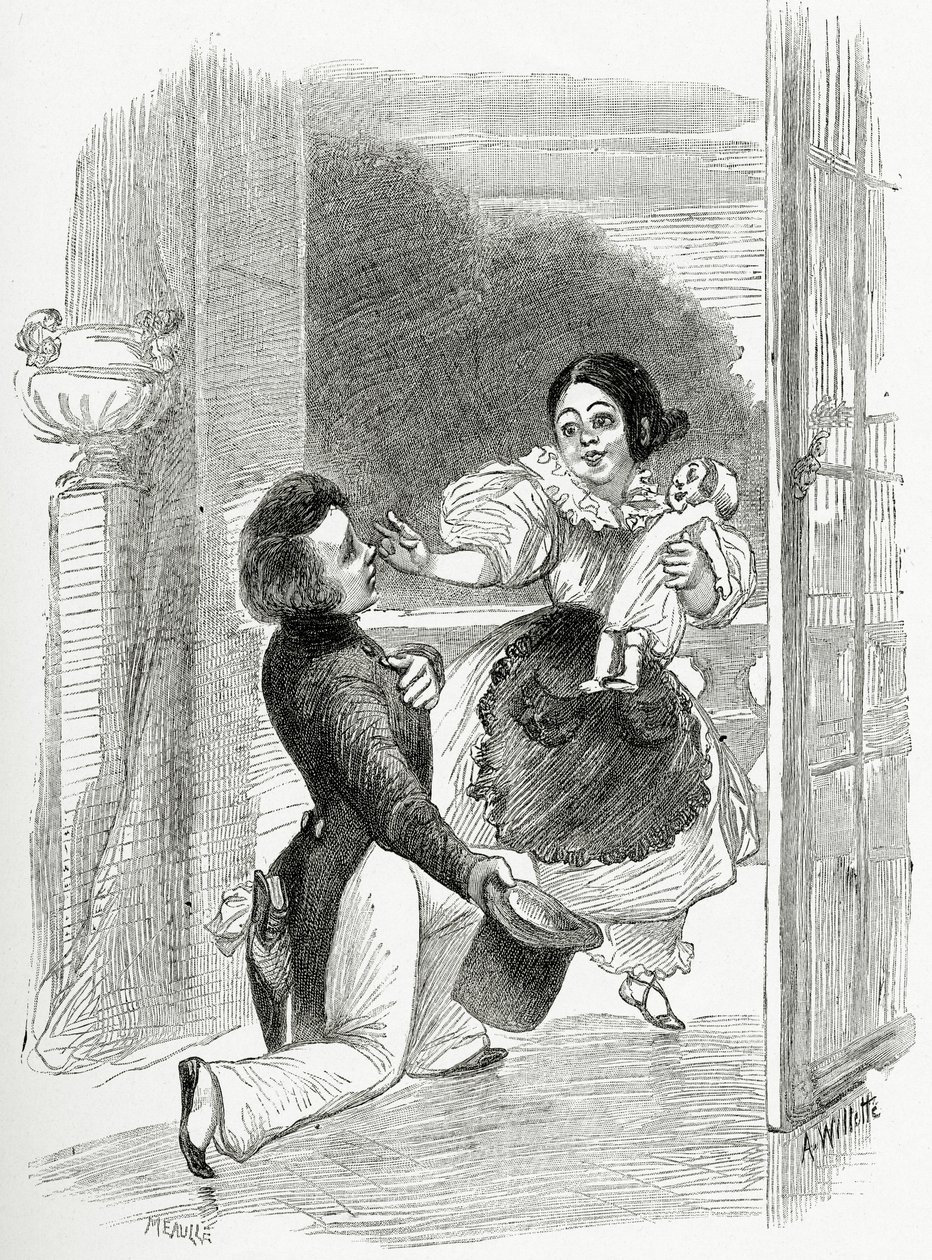 Illustration aus Toute la Lyre, 19. Jahrhundert von Adolphe Leon Willette