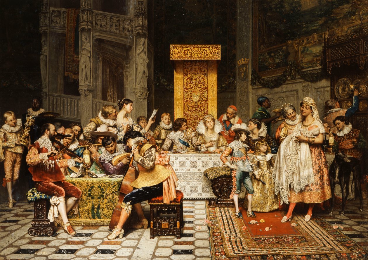 Taufe des Conde von Adolphe Alexandre Lesrel