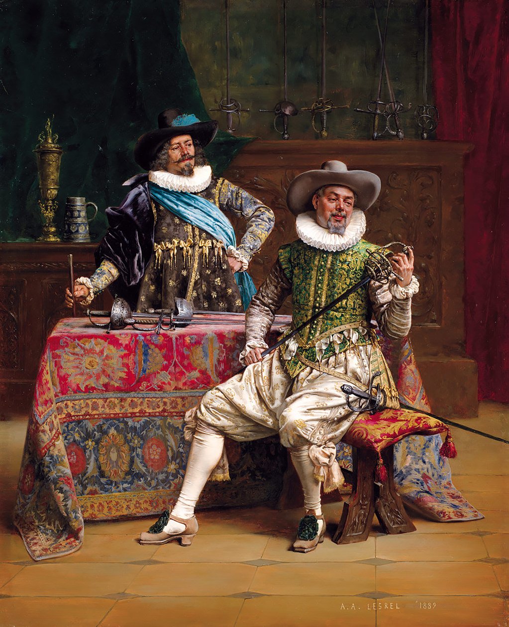 Die Rüstungsmacher des Königs von Adolphe Alexandre Lesrel