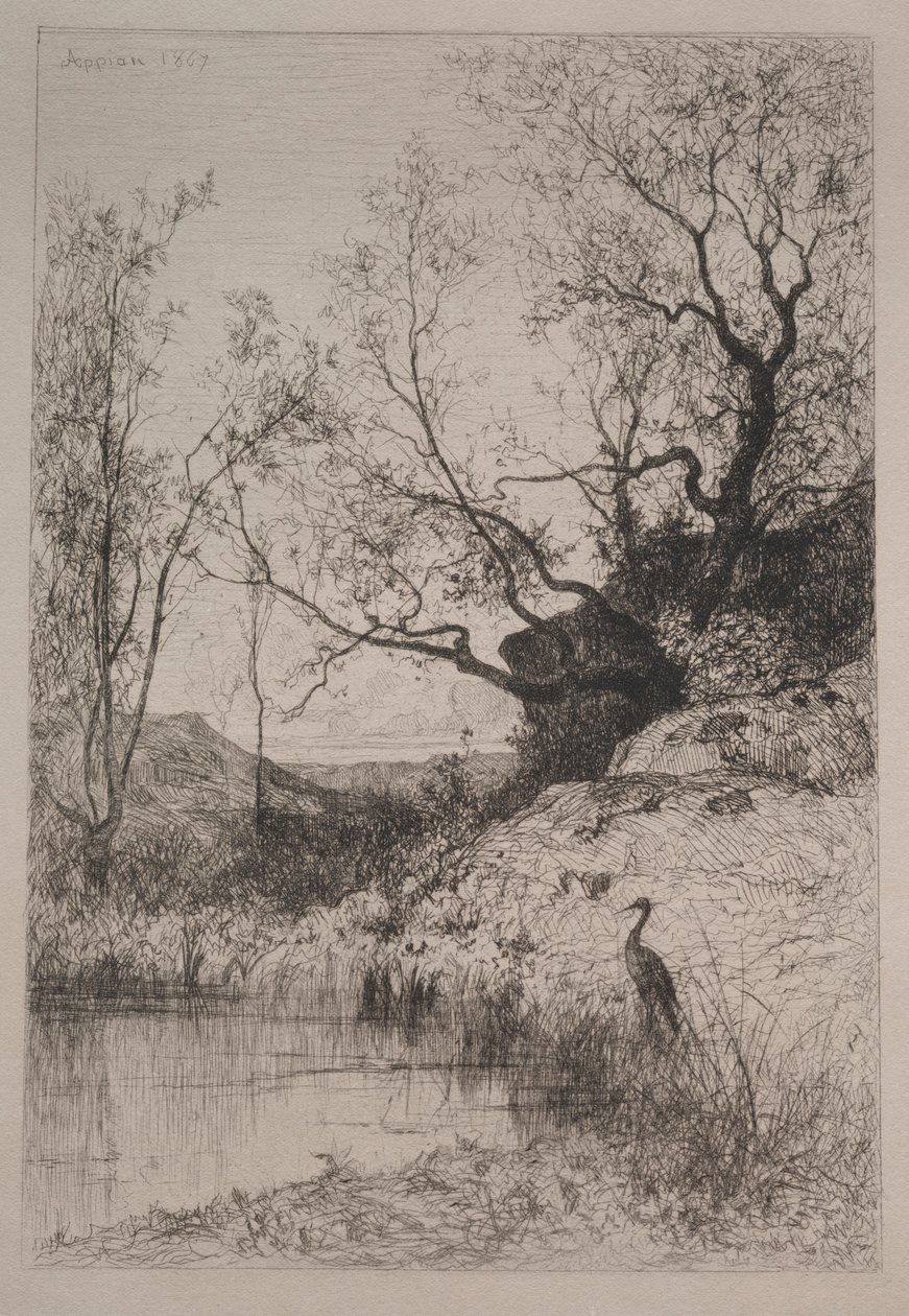 Ein Teich, 1867 von Adolphe Appian