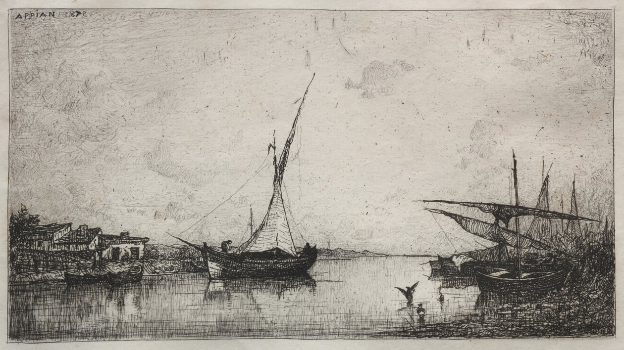 Kanal bei Martiques von Adolphe Appian