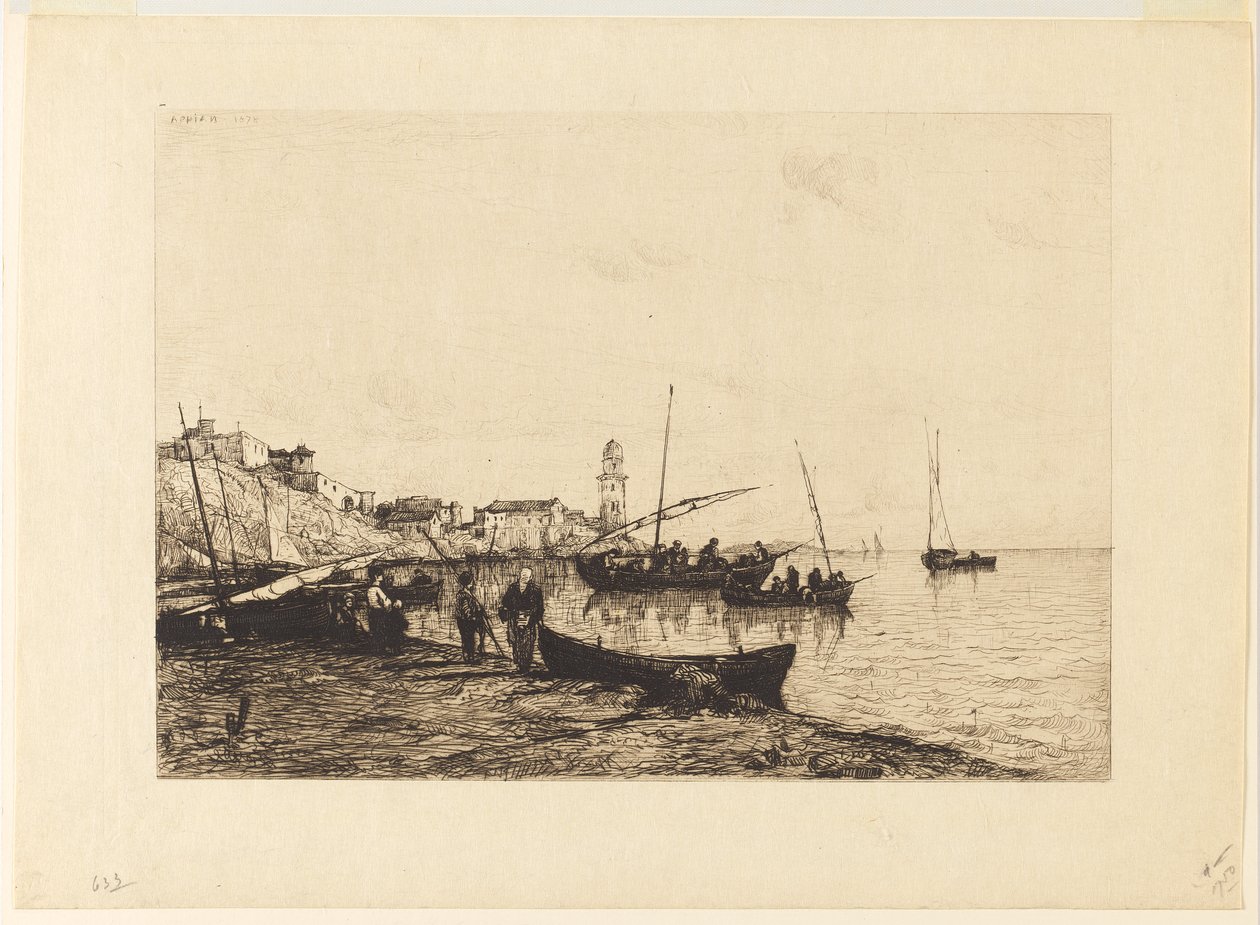 Der Hafen von San Remo von Adolphe Appian