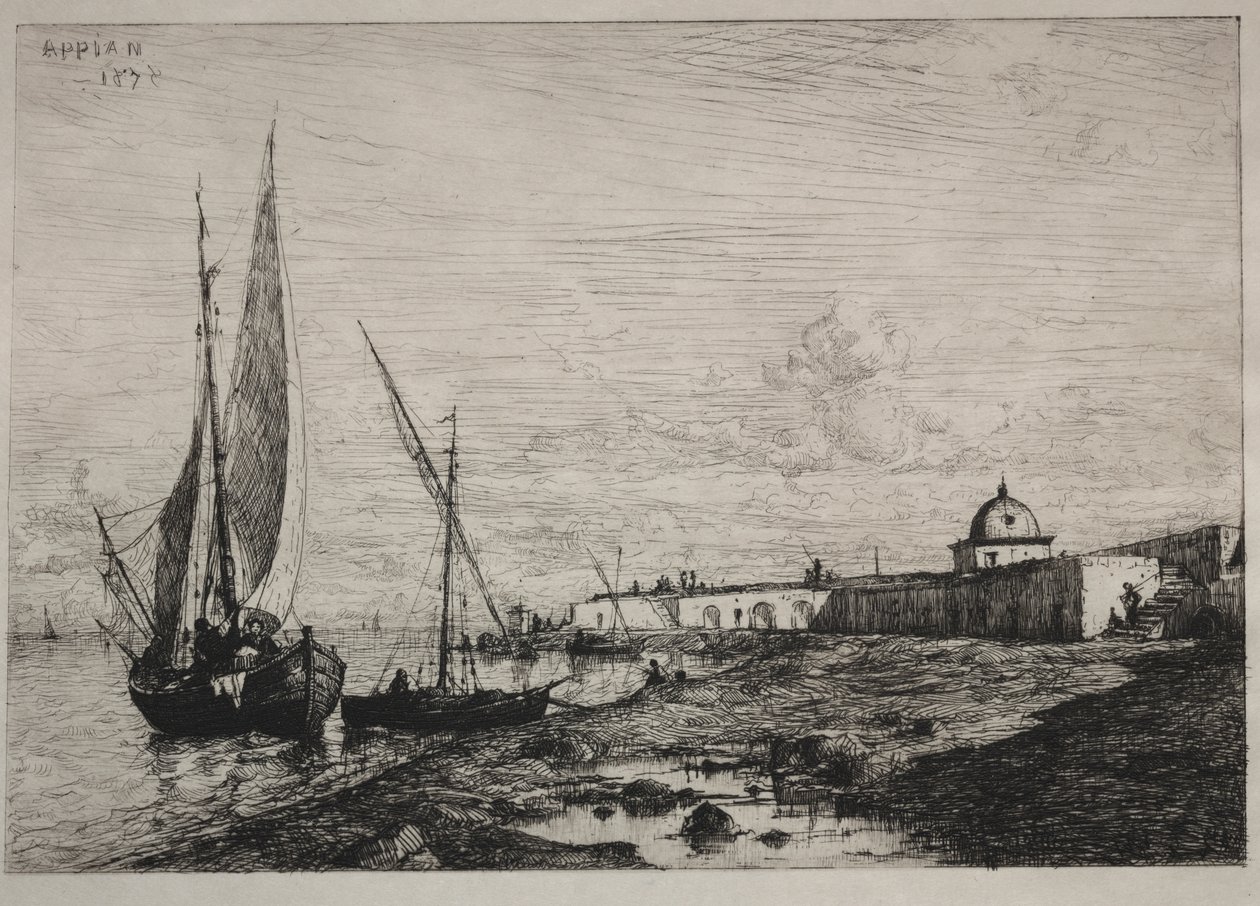 Der Hafen von San Remo von Adolphe Appian