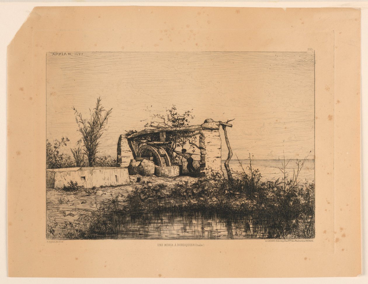 Une Moria à Bordiquier (Italien) von Adolphe Appian