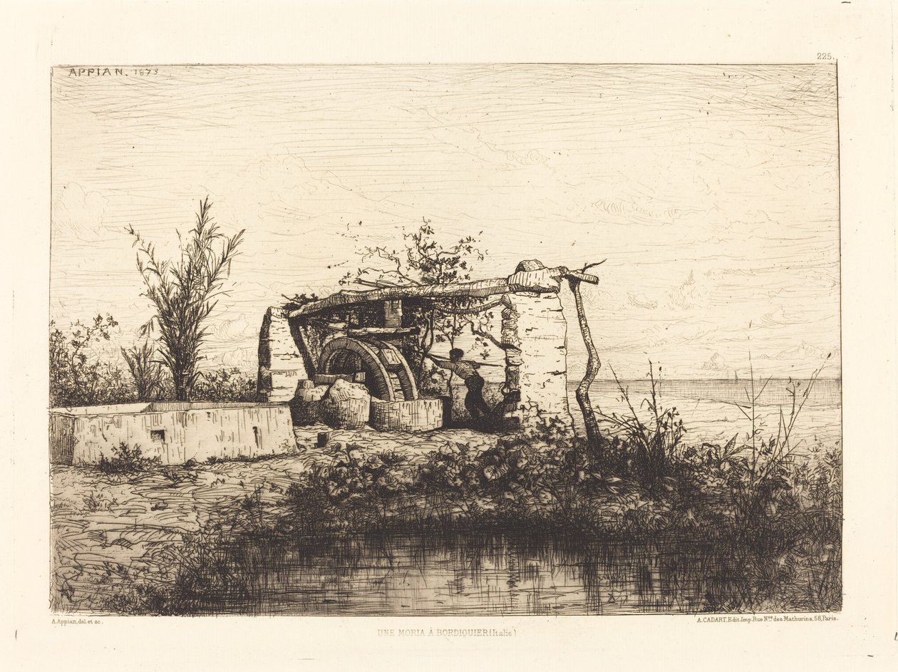 Eine Moria in Bordiquier (Italien) von Adolphe Appian