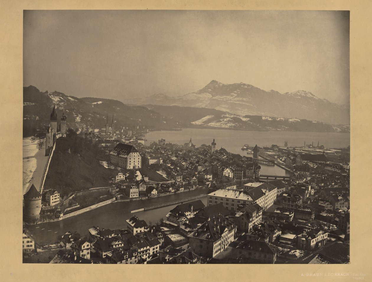 Vierwaldstättersee, Schweiz von Adolphe Braun