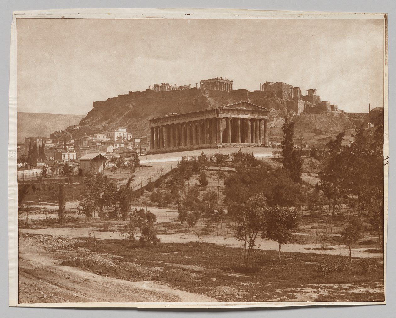 Blick auf die Akropolis von Adolphe Braun and Co.