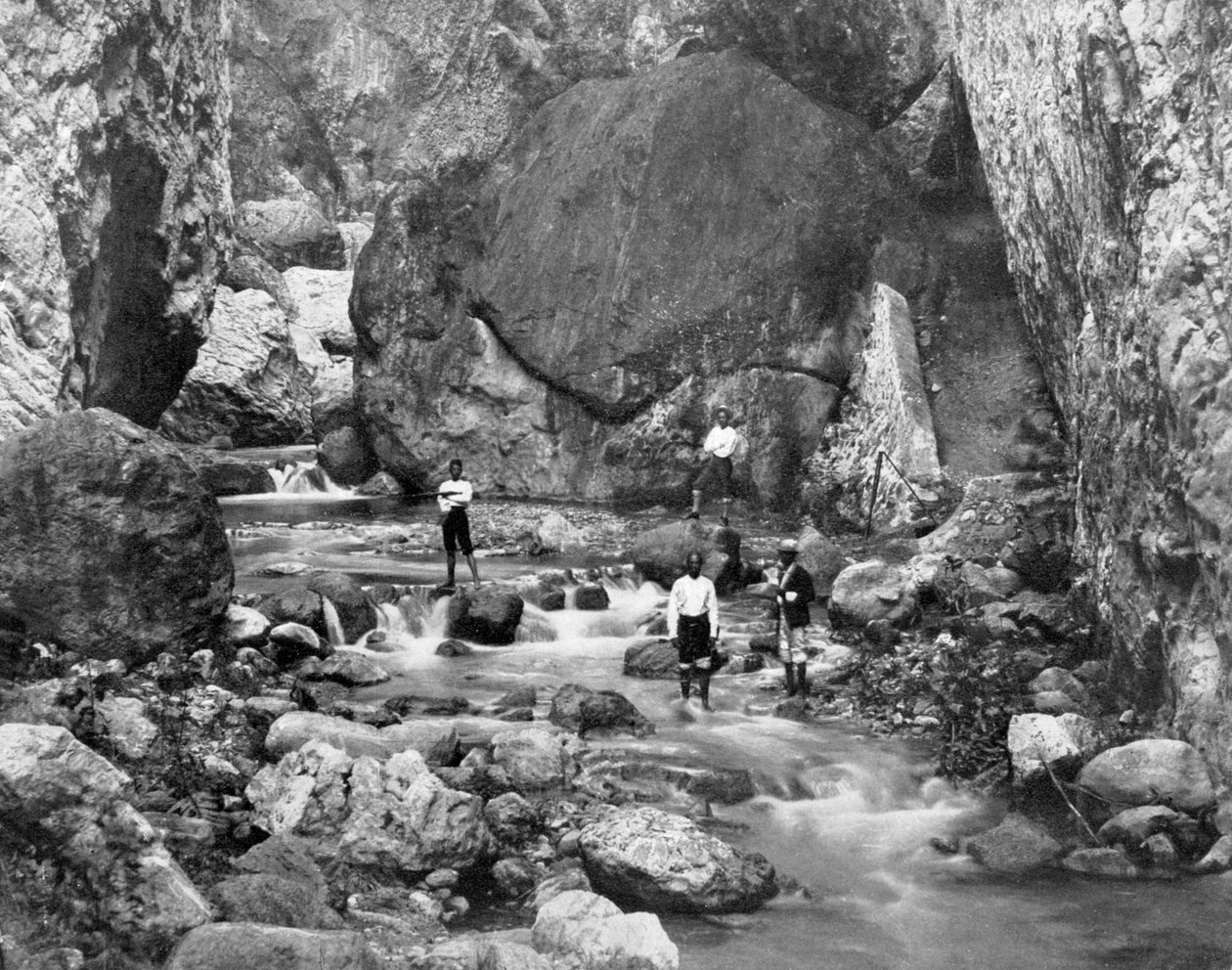 Cane River, Jamaika, um 1905 von Adolphe Duperly and Son