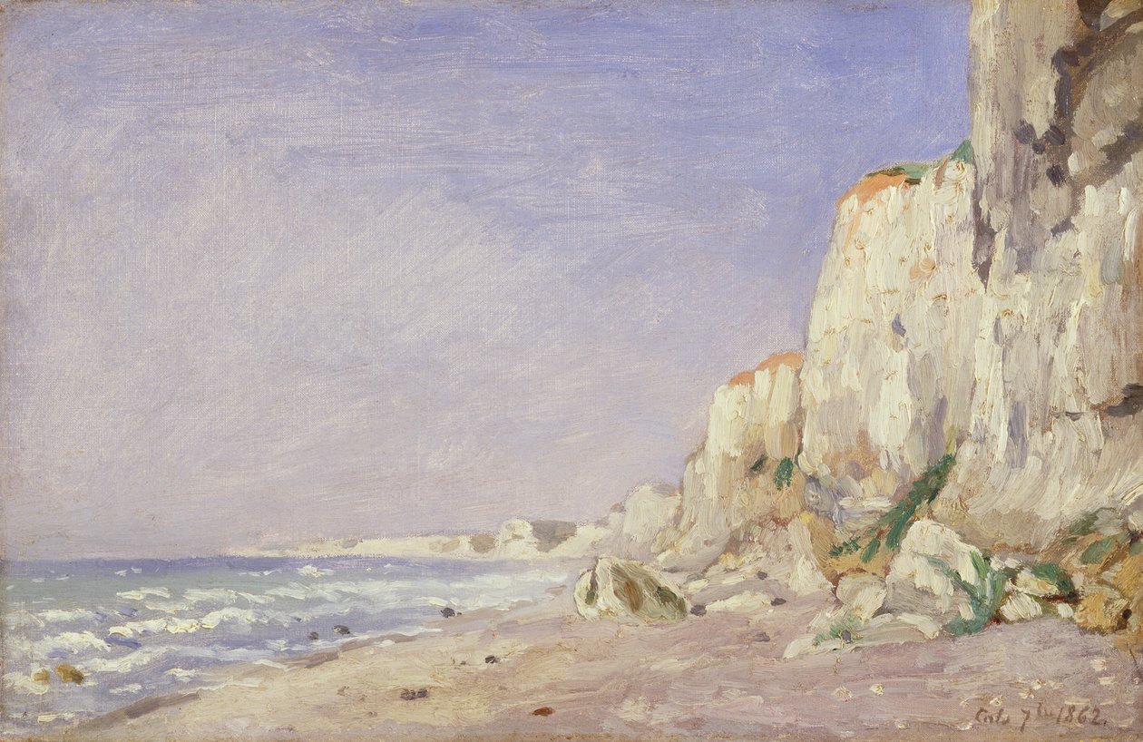 Klippen bei Dieppe, 1862 von Adolphe Felix Cals