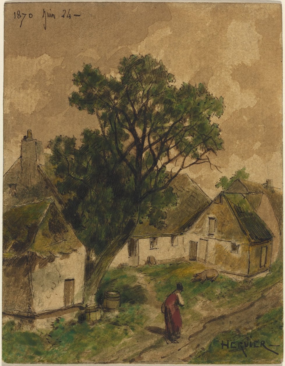 Bauernhof von Adolphe Hervier