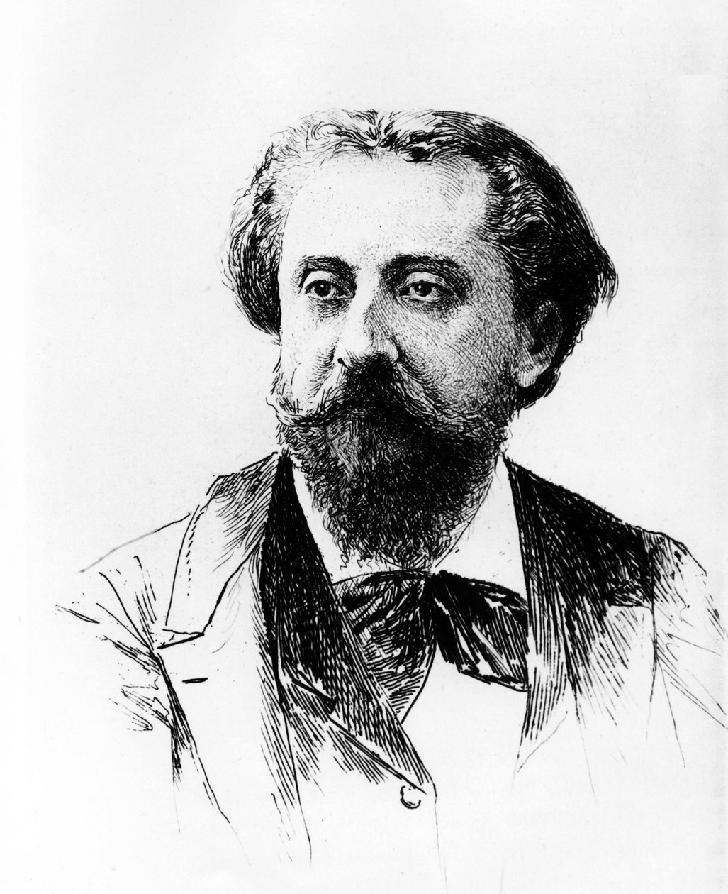 Catulle Mendès von Adolphe Lalauze