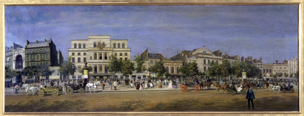 Paris, der Boulevard du Temple von Adolphe Martial Potemont