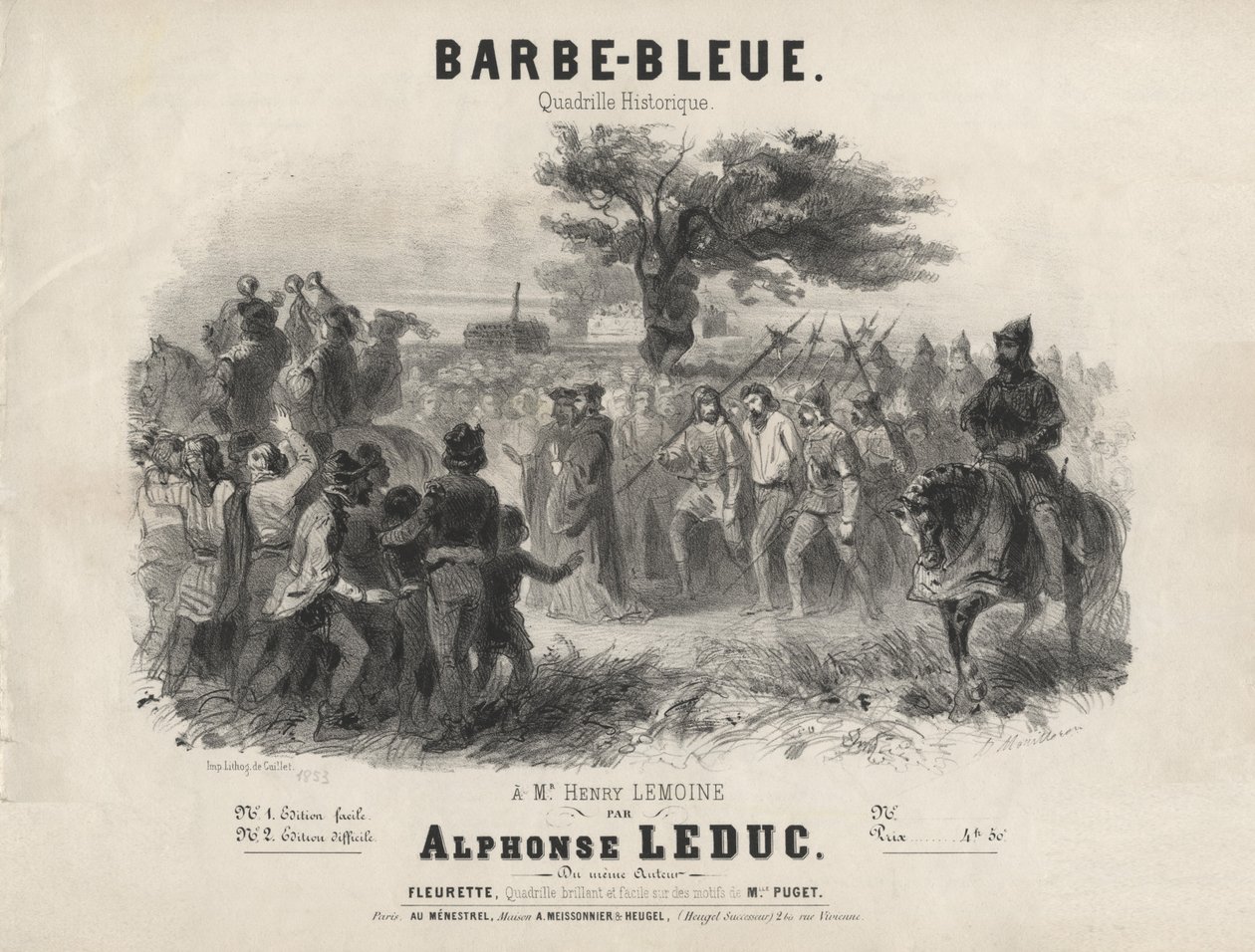 Barbe-Bleue, quadrille historique von Adolphe Mouilleron