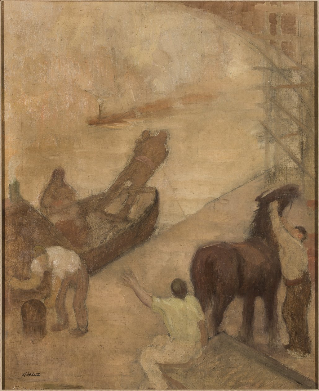 Manchester-Schifffahrtskanal von Adolphe Valette
