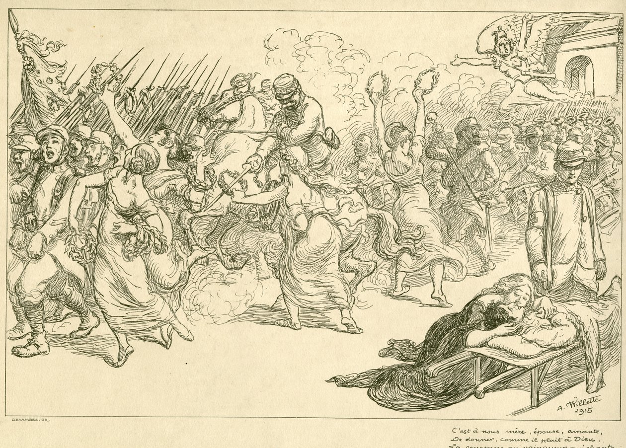Gesang der Girondisten von Adolphe Willette