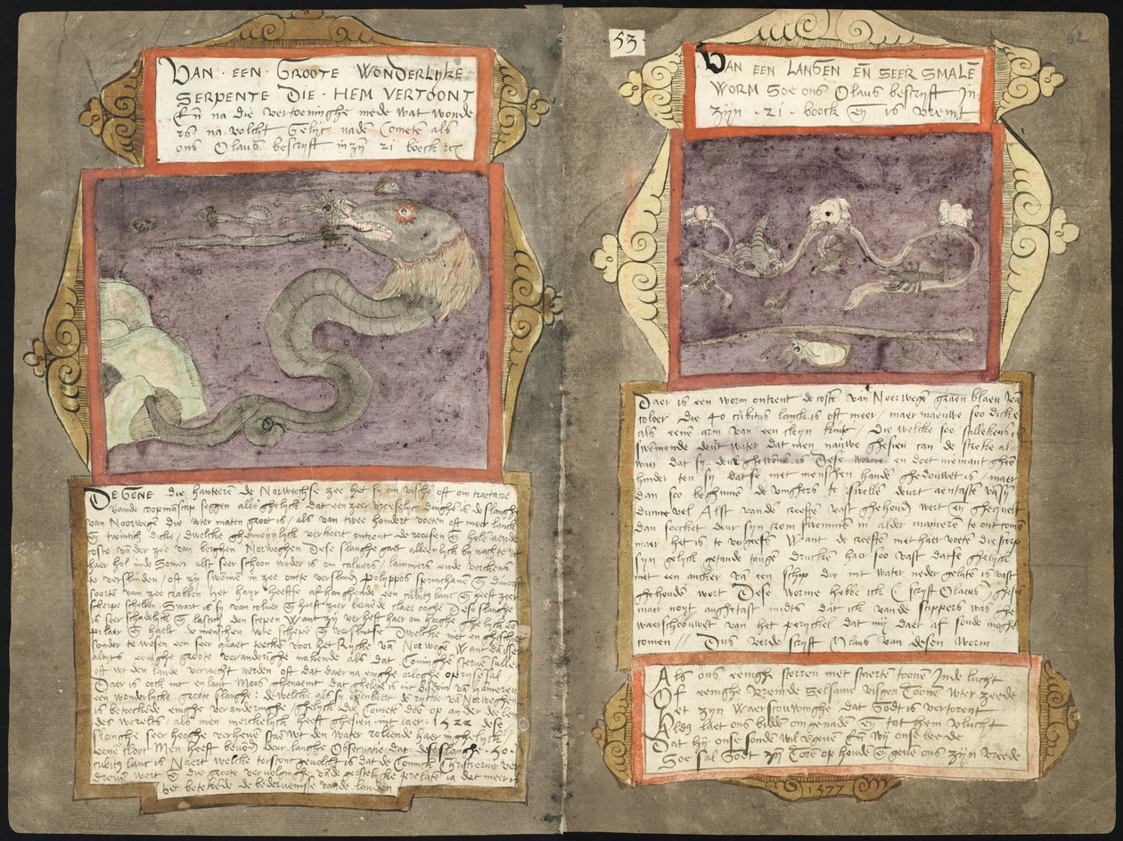 KB 78 E 54 - Folios 061v (links) und 062r (rechts) von Adriaen Coenen
