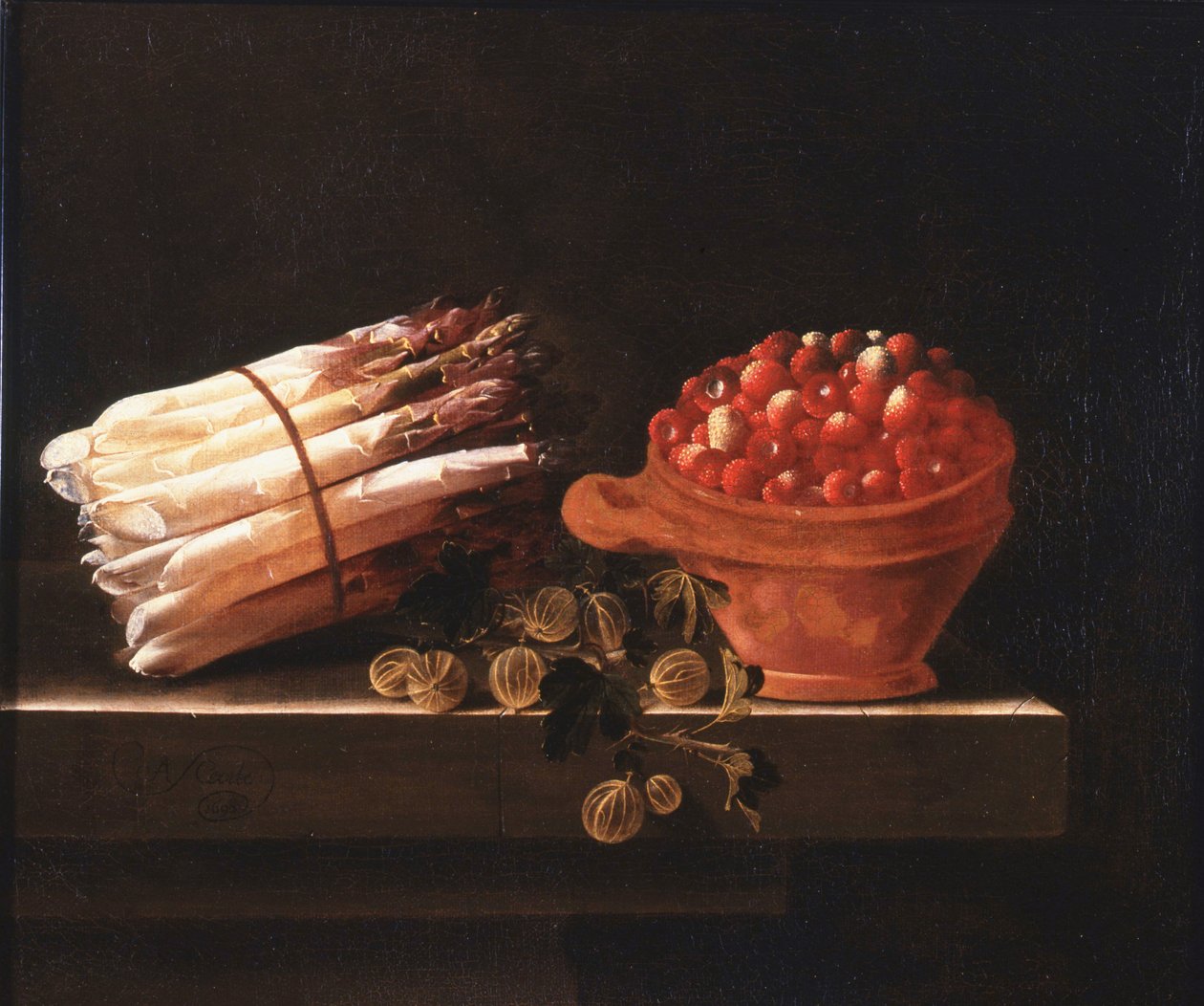 Stillleben mit Früchten von Adrian Coorte