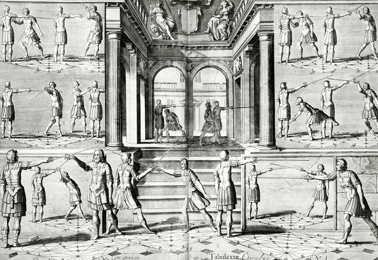 Die Fechtstunde von Adriaen Matham