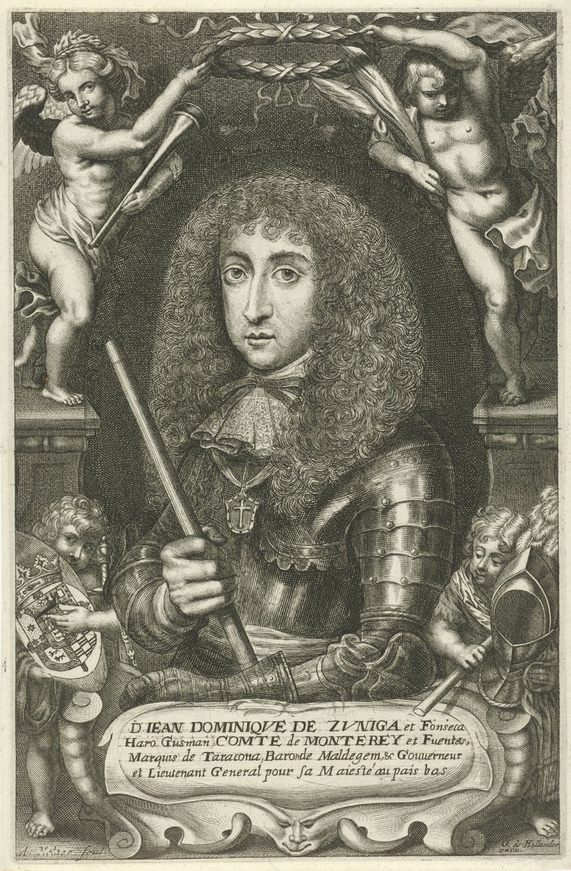 Porträt von Juan Domingo de Zúñiga y Fonseca von Adriaen Millaert