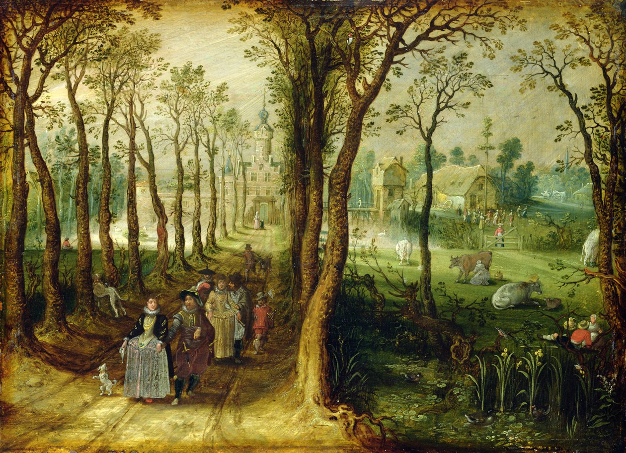 Das Schloss im Sumpf von Adriaen van de Venne