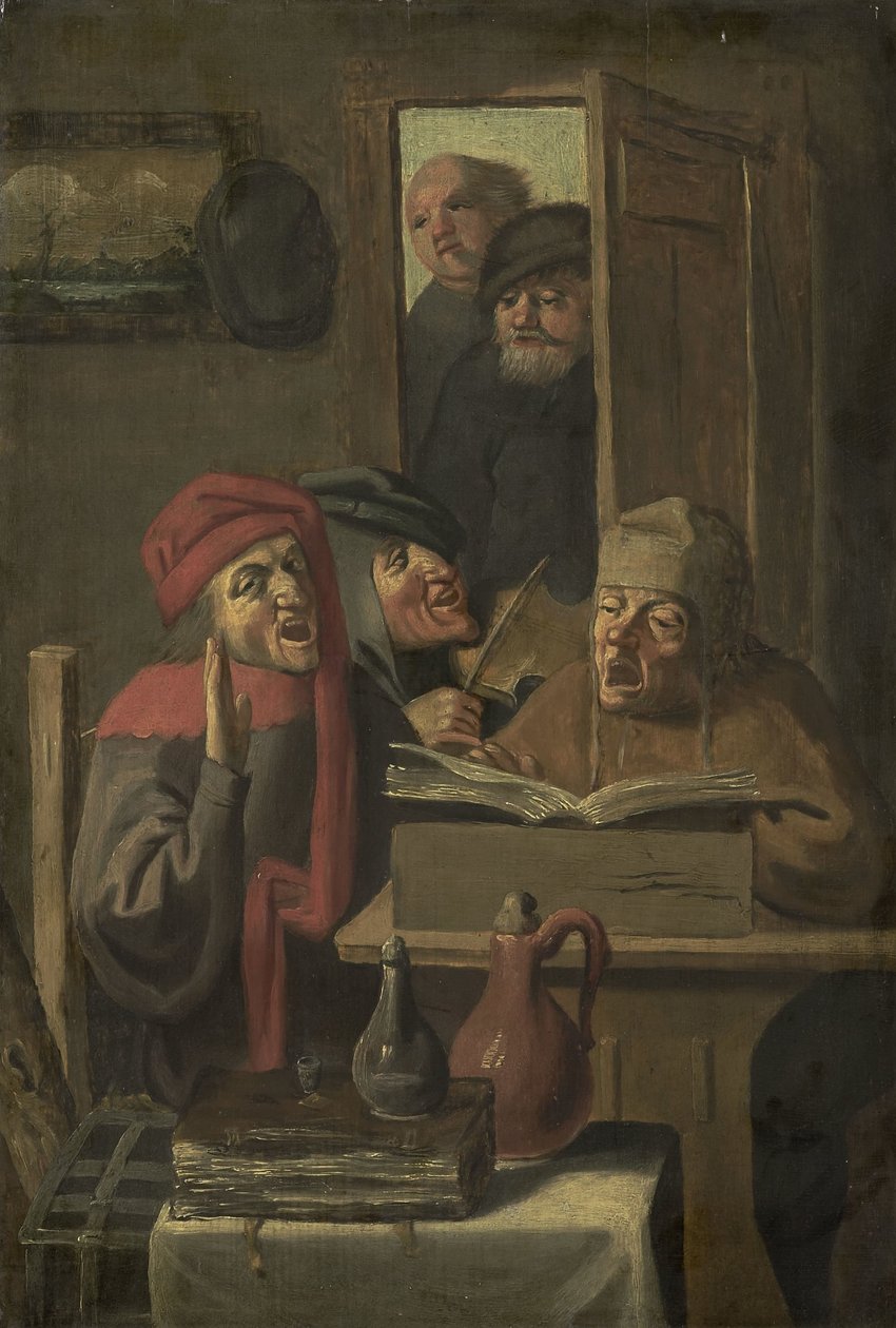 Musikalische Gesellschaft von Adriaen Brouwer (manner of)