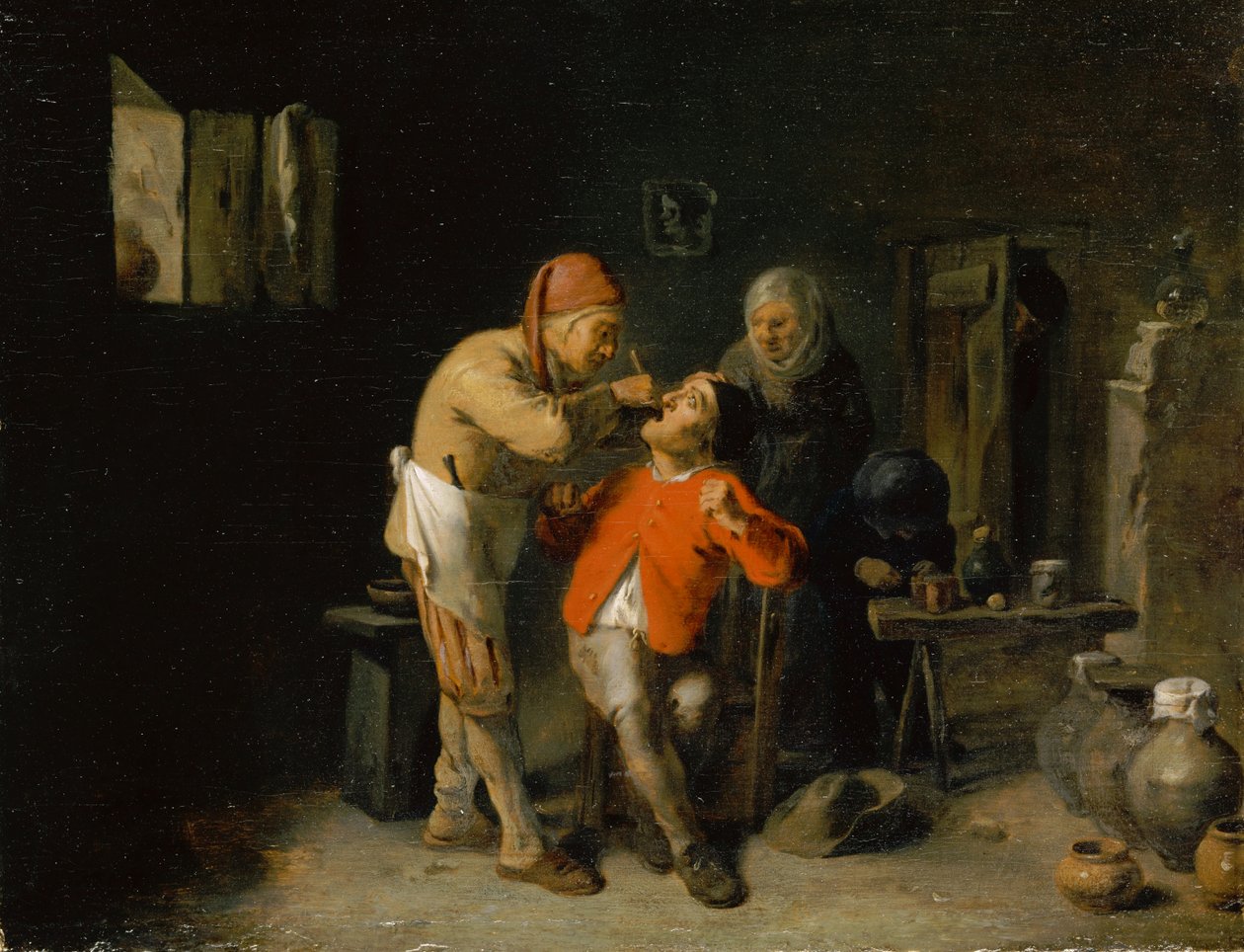 Beim Zahnarzt von Adriaen Brouwer