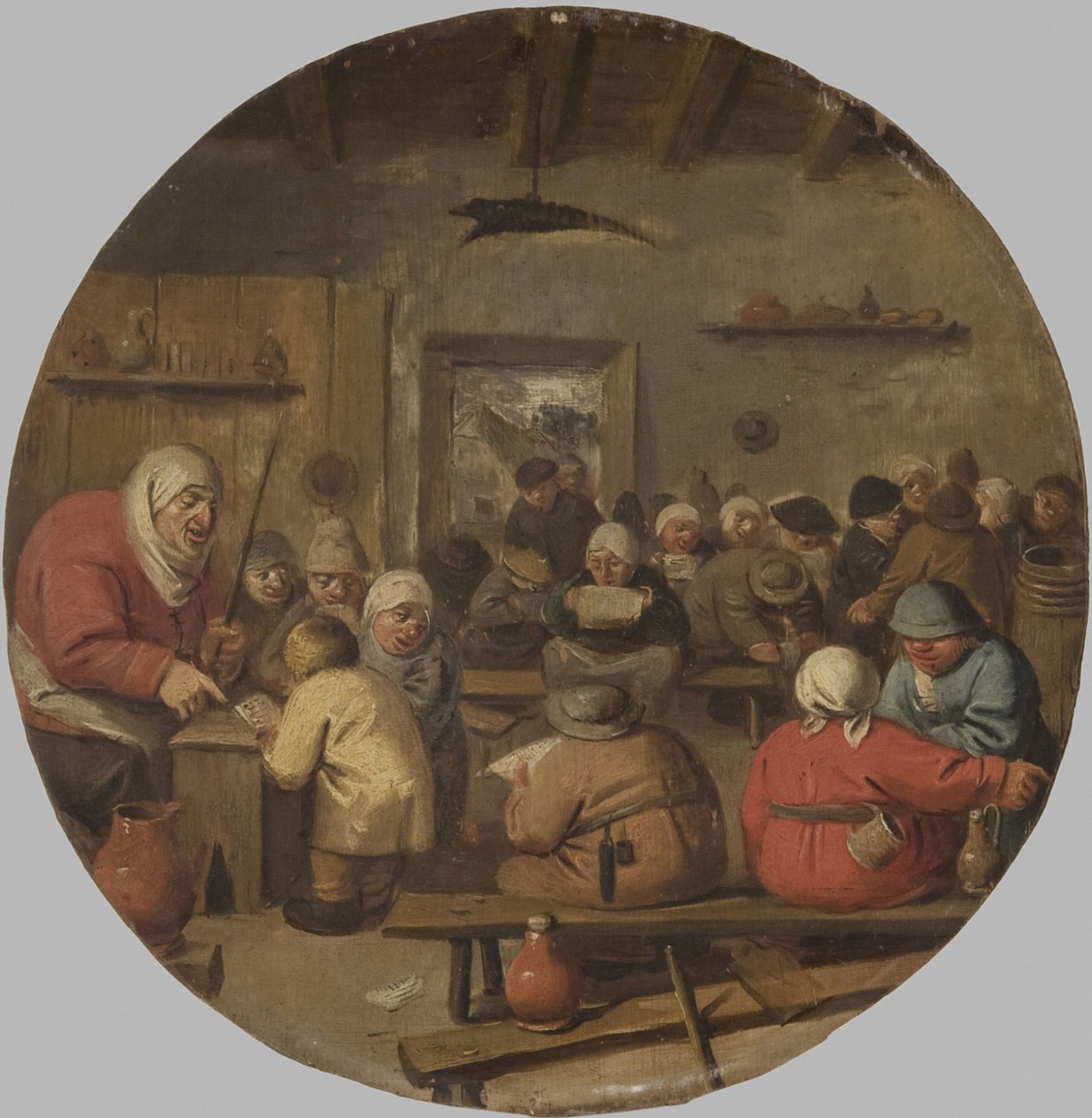 Innenansicht einer Schule von Adriaen Brouwer