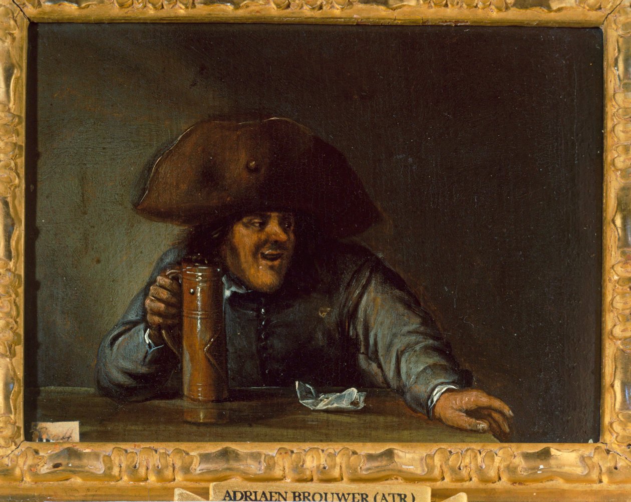 Männlicher Trinker von Adriaen Brouwer