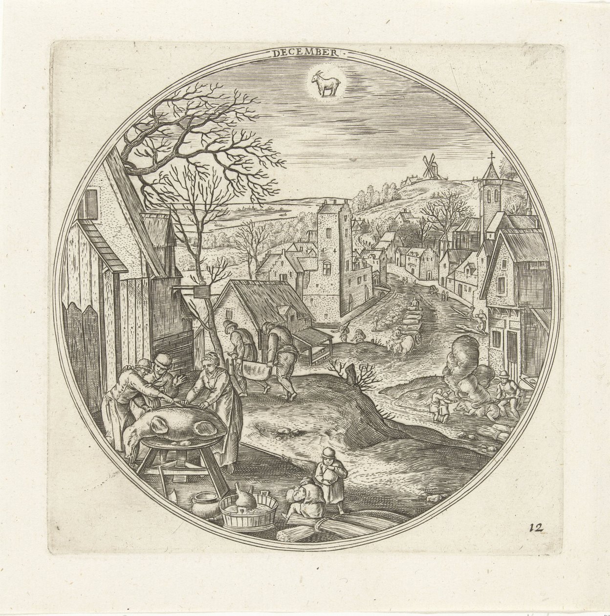 Dezember von Adriaen Collaert
