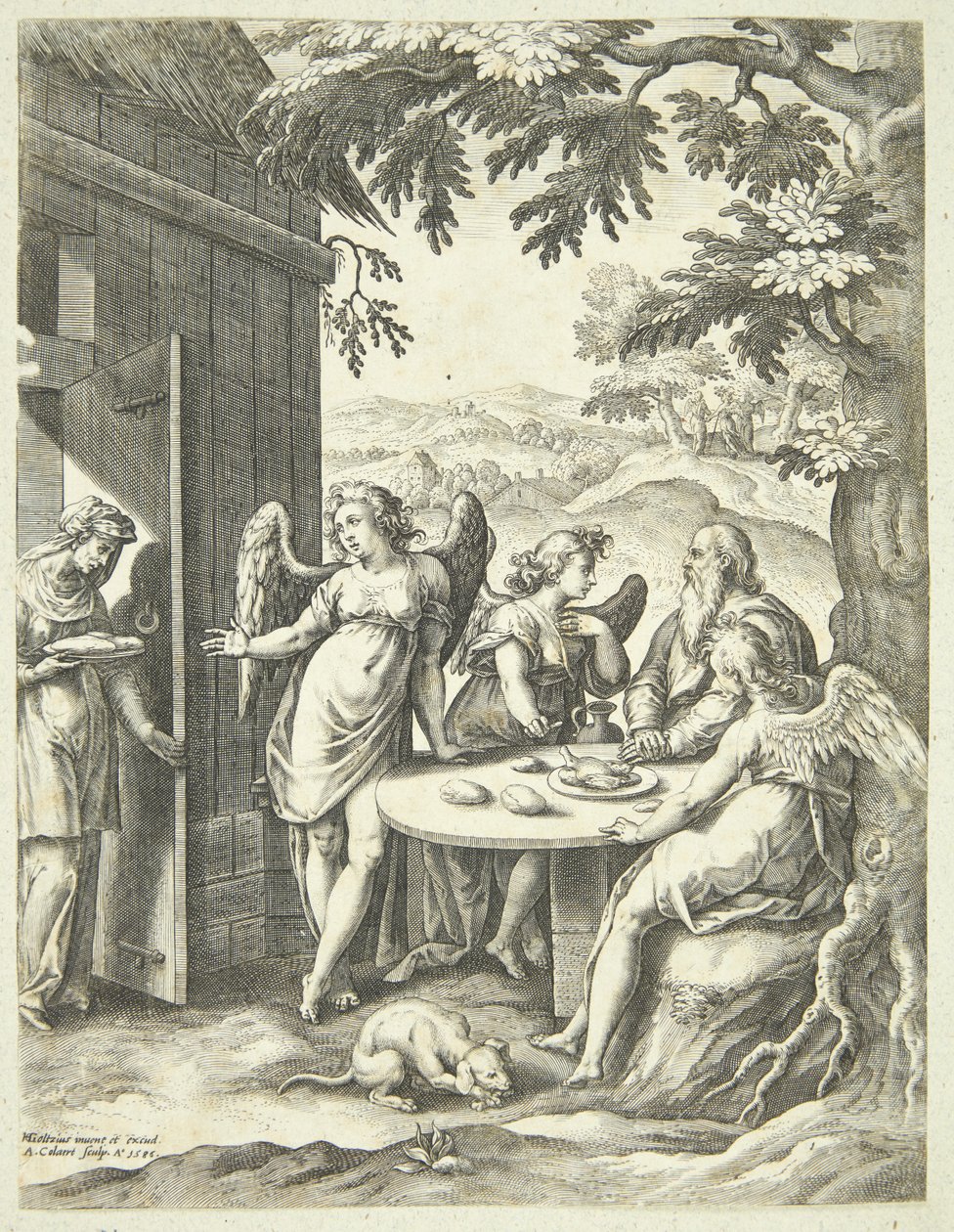 Isaks Verkündigung von Adriaen Collaert