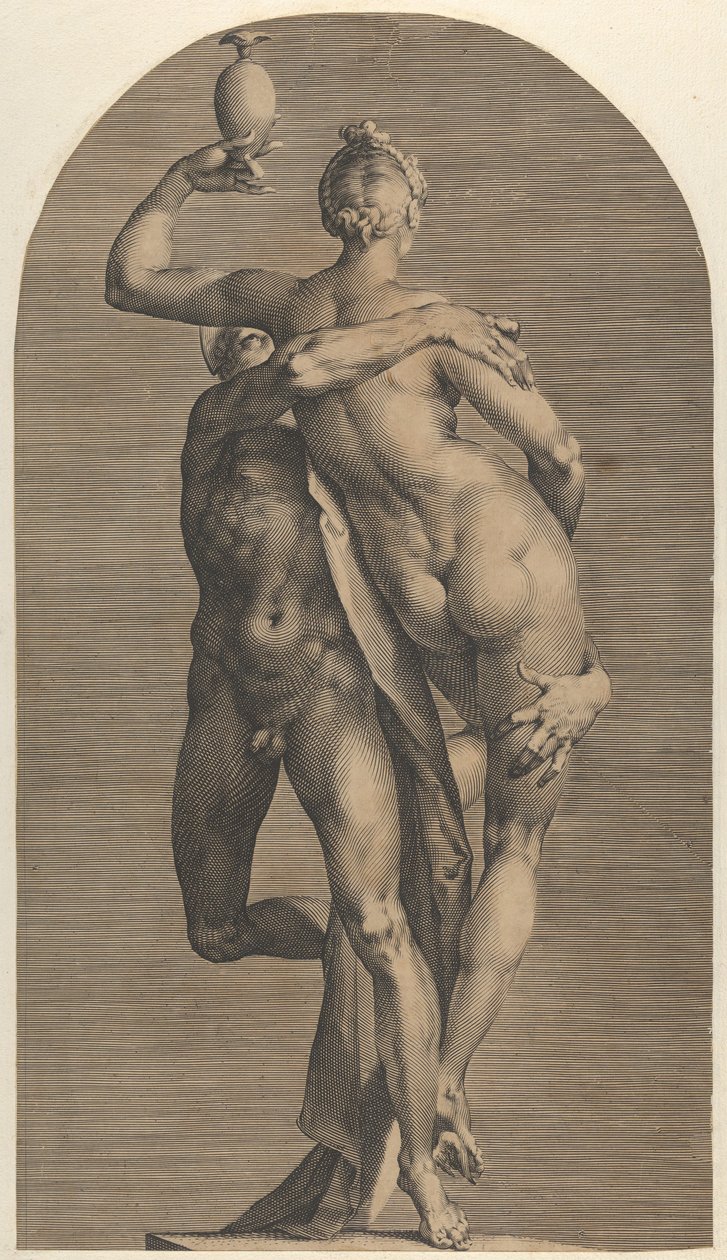 Merkur entführt Psyche, ca. 1622 von Adriaen Collaert