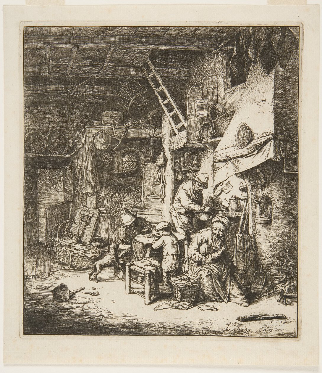 Bauernfamilie von Adriaen Jansz. van Ostade