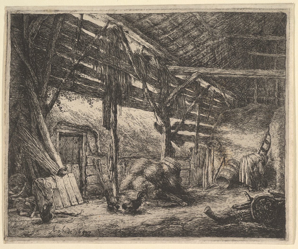 Die Scheune von Adriaen Jansz. van Ostade