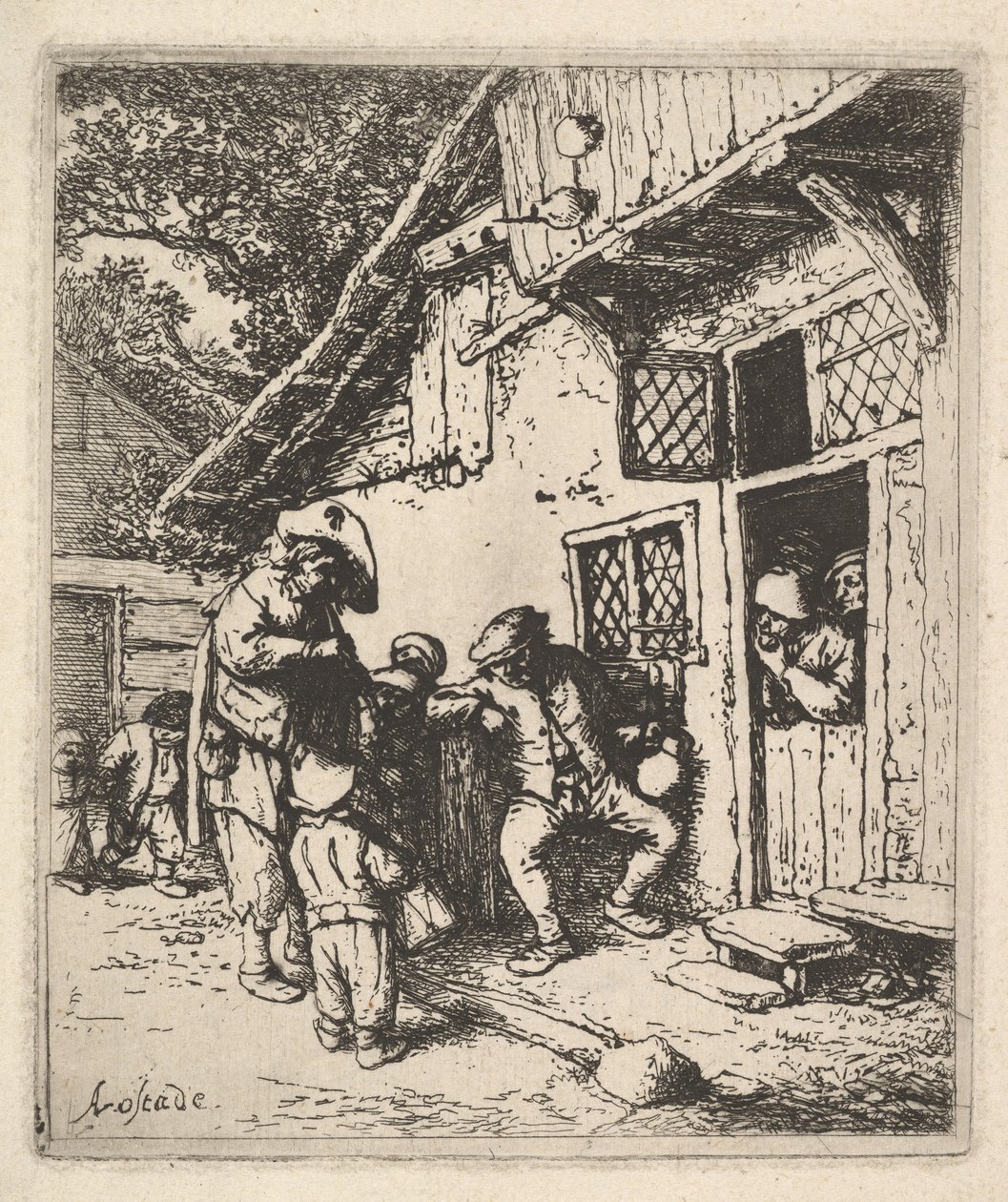 Reisende Musiker, 1610-85 von Adriaen Jansz. van Ostade