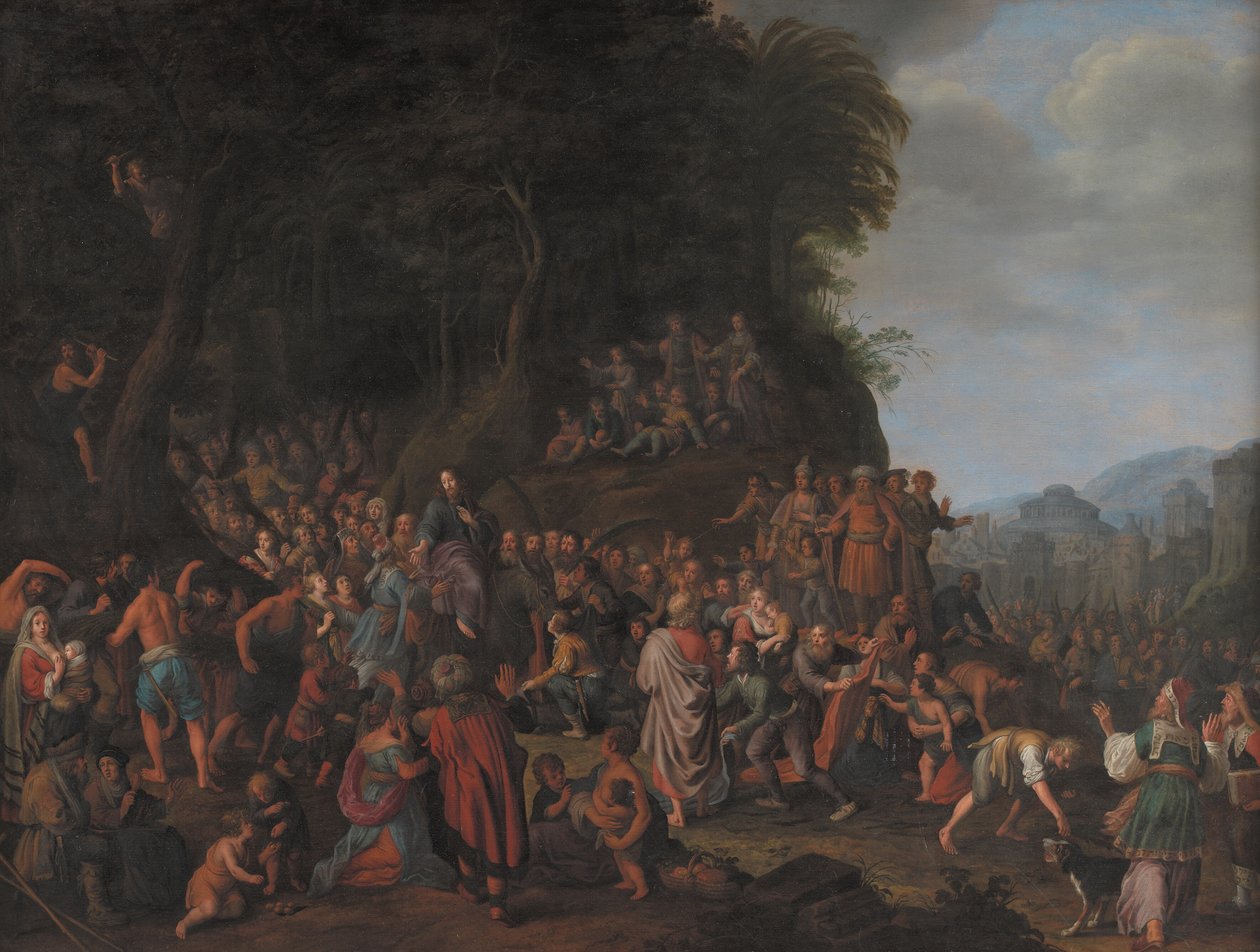 Christi Einzug in Jerusalem von Adriaen van Nieulandt
