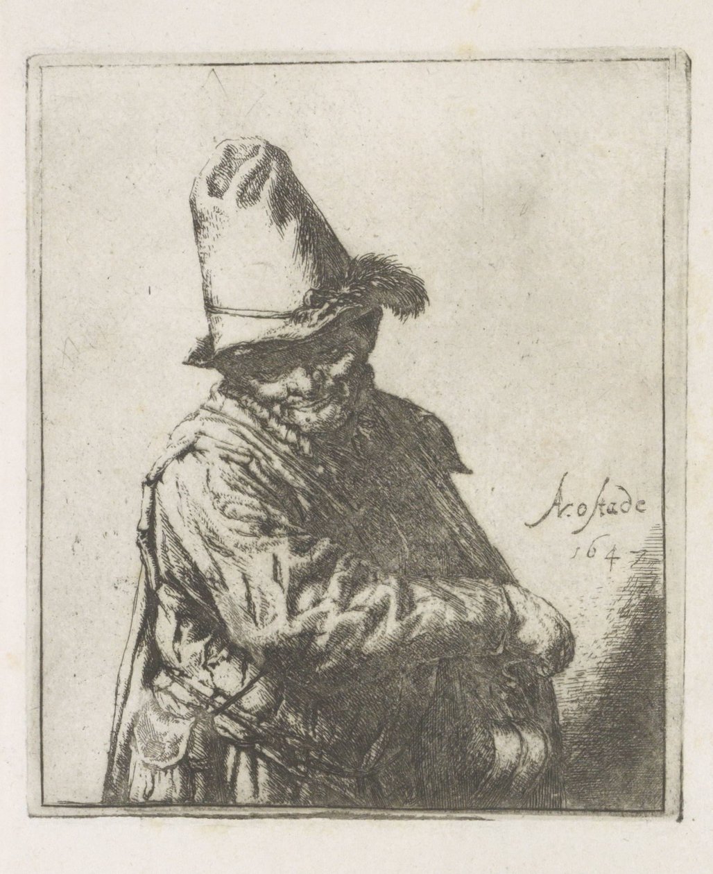Leierkastenmann von Adriaen van Ostade