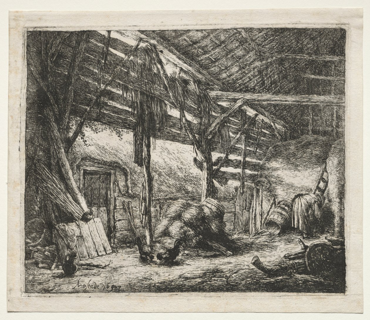 Die Scheune von Adriaen van Ostade
