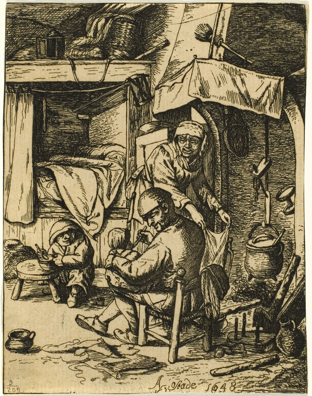 Der Familienvater von Adriaen van Ostade