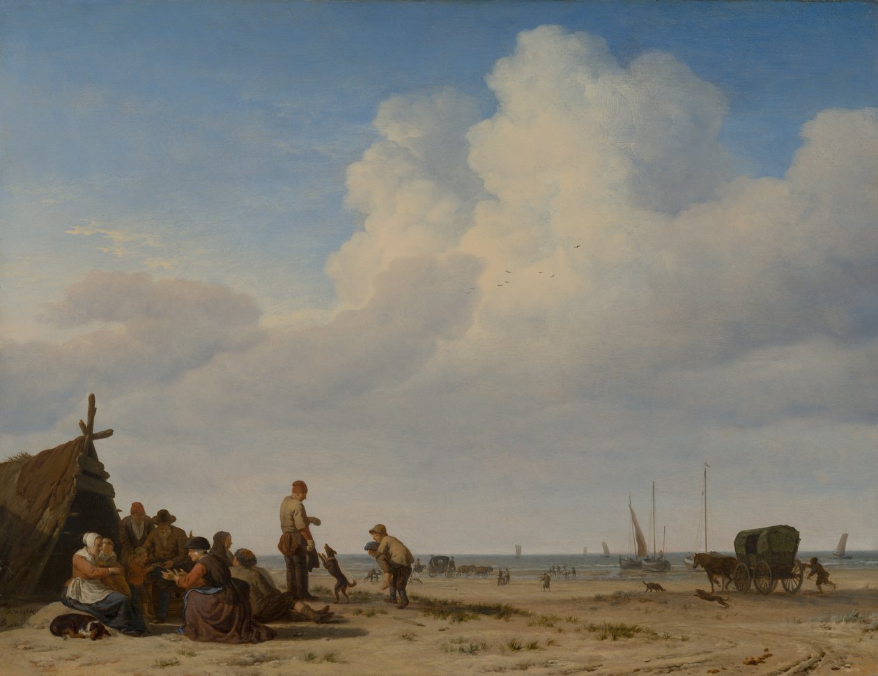 Strandansicht, 1663-1665 von Adriaen van de Velde