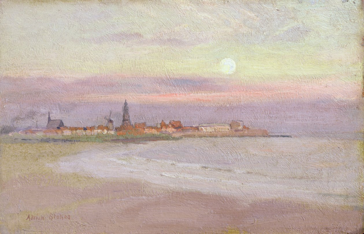 Dorf in Friesland, 1900 von Adrian Scott Stokes