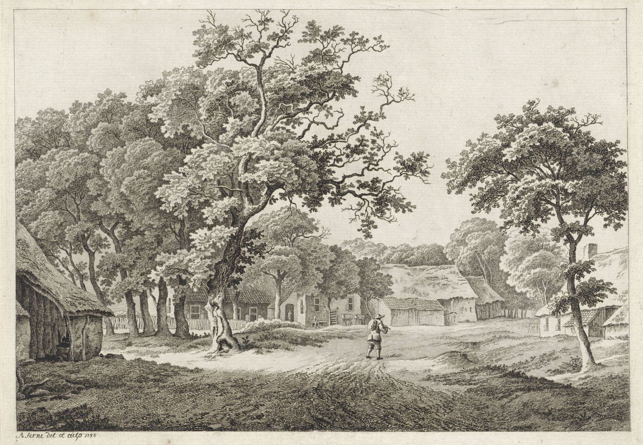 Dorfszene von Adrianus Serné